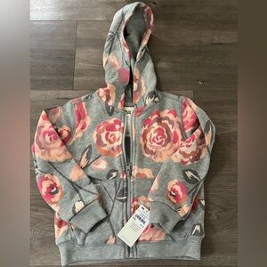 NWT Tea girls zip up hoodie Size 18-24